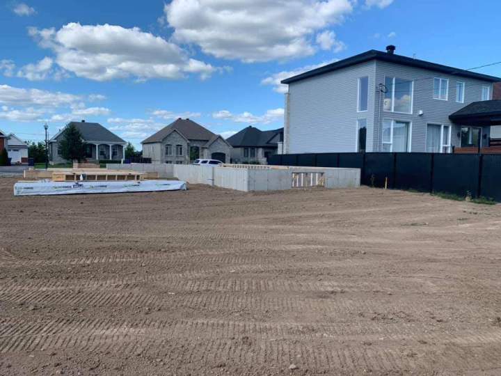 Terrassement terrain Hemmingford