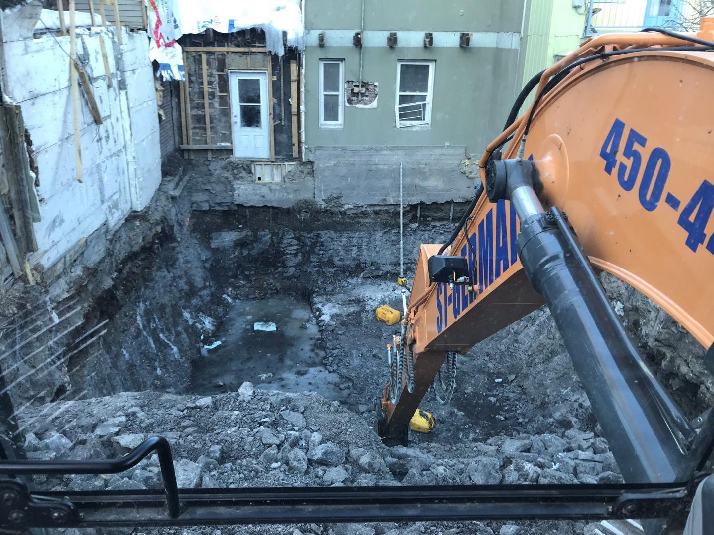 Travaux d'excavation Hemmingford